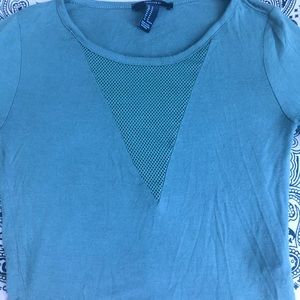 Forever 21 long sleeve crop top.